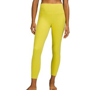 Lululemon Yellow Serpentine Align Leggings 25” (6) Nulu Fabric